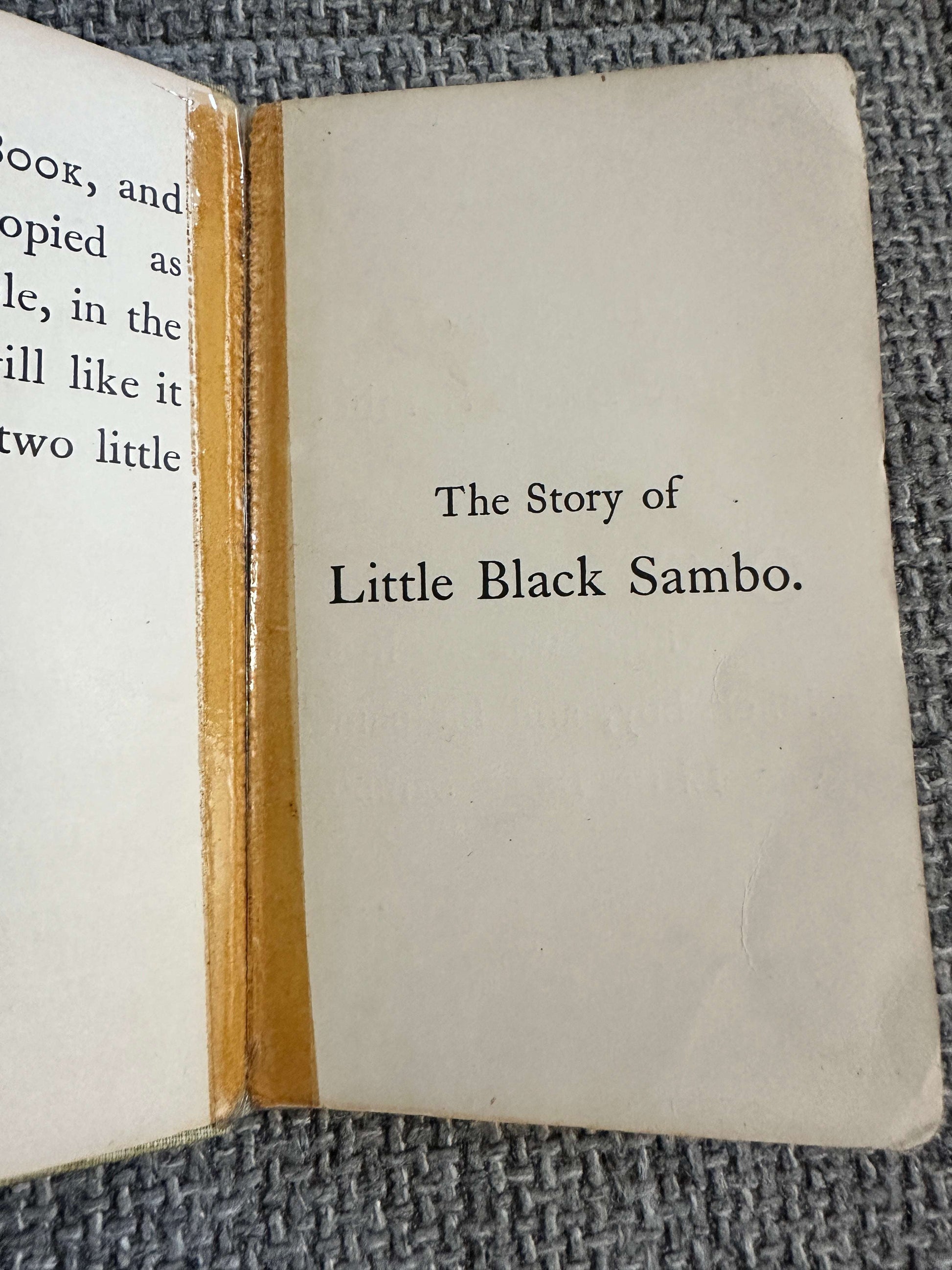 1899 The Story Of Little Black Sambo - Helen Bannerman (Grant Richards)