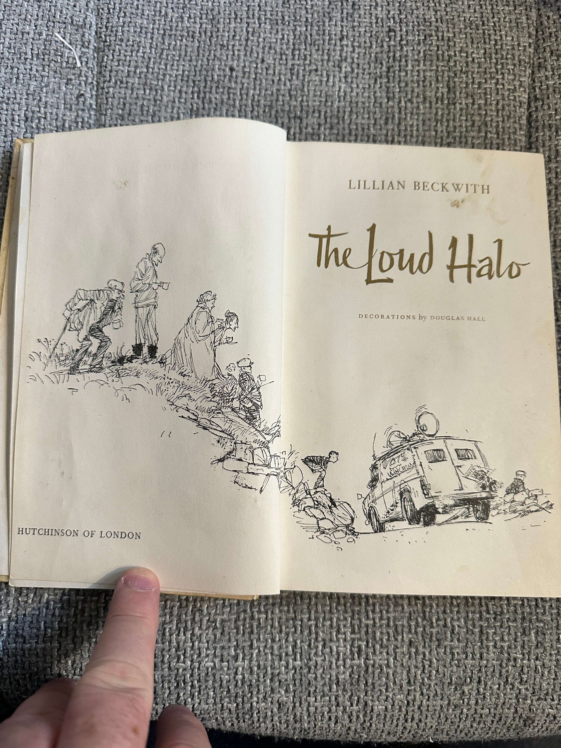 1964*1st* The Loud Halo - Lillian Beckwith (Douglas Hall Illust) Hutchinson