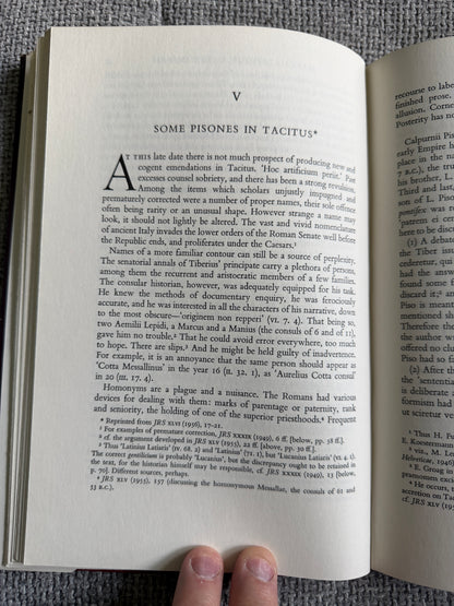 1970*1st* Ten Studies In Tacitus - Sir Ronald Syme (Clarendon Press Oxford)