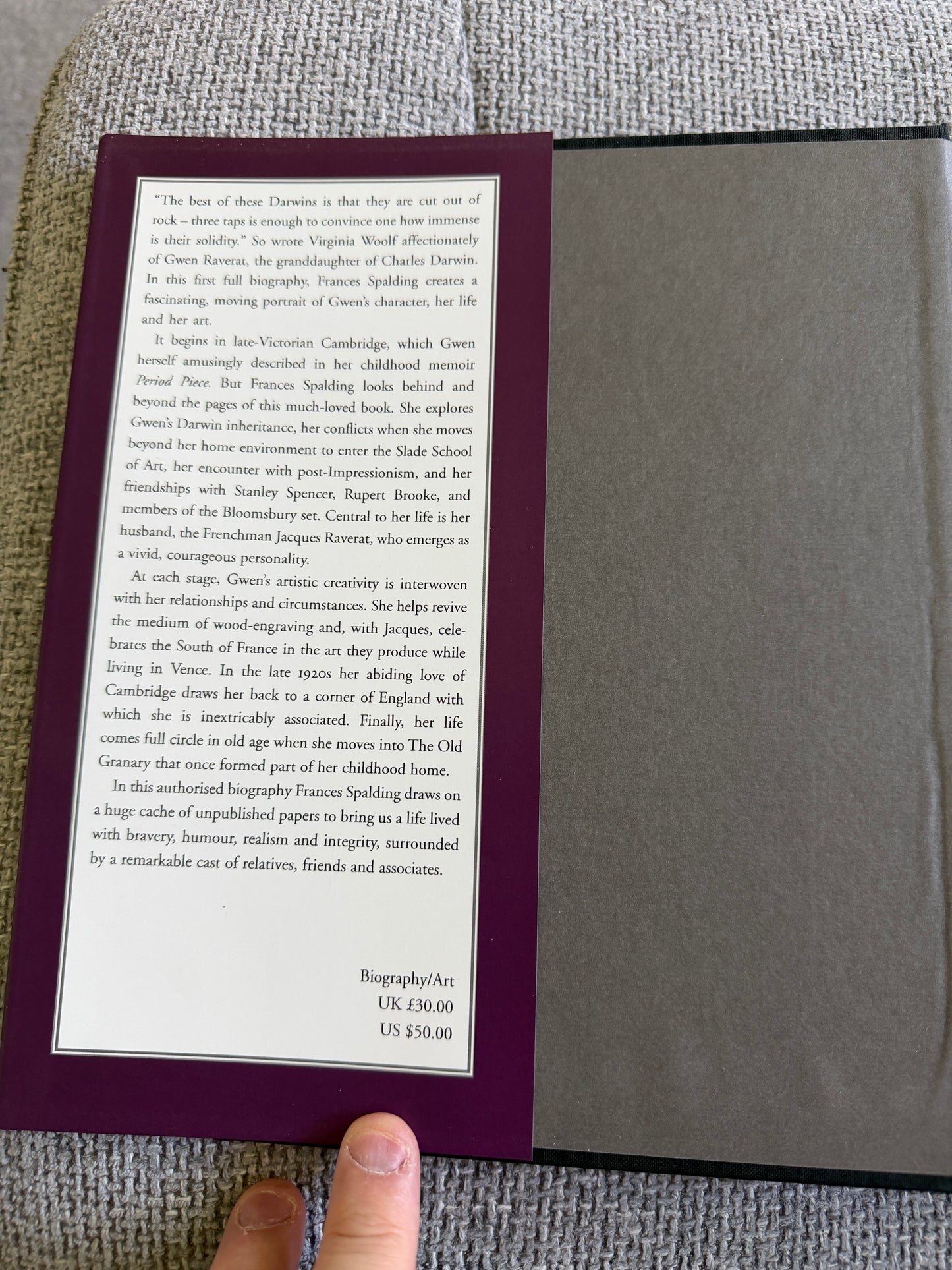 Gwen Raverat Frances Spalding - 2001 1st Edition (The Harvill Press)