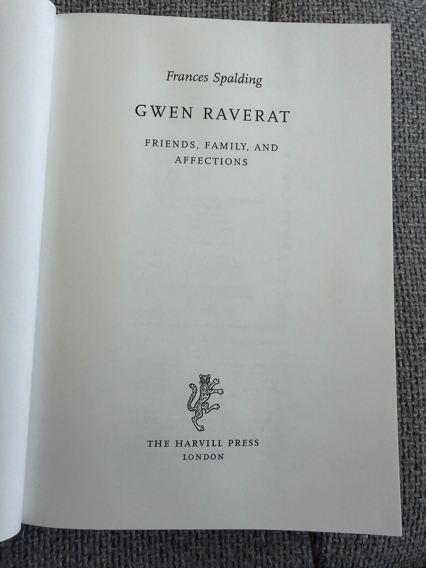 Gwen Raverat Frances Spalding - 2001 1st Edition (The Harvill Press)