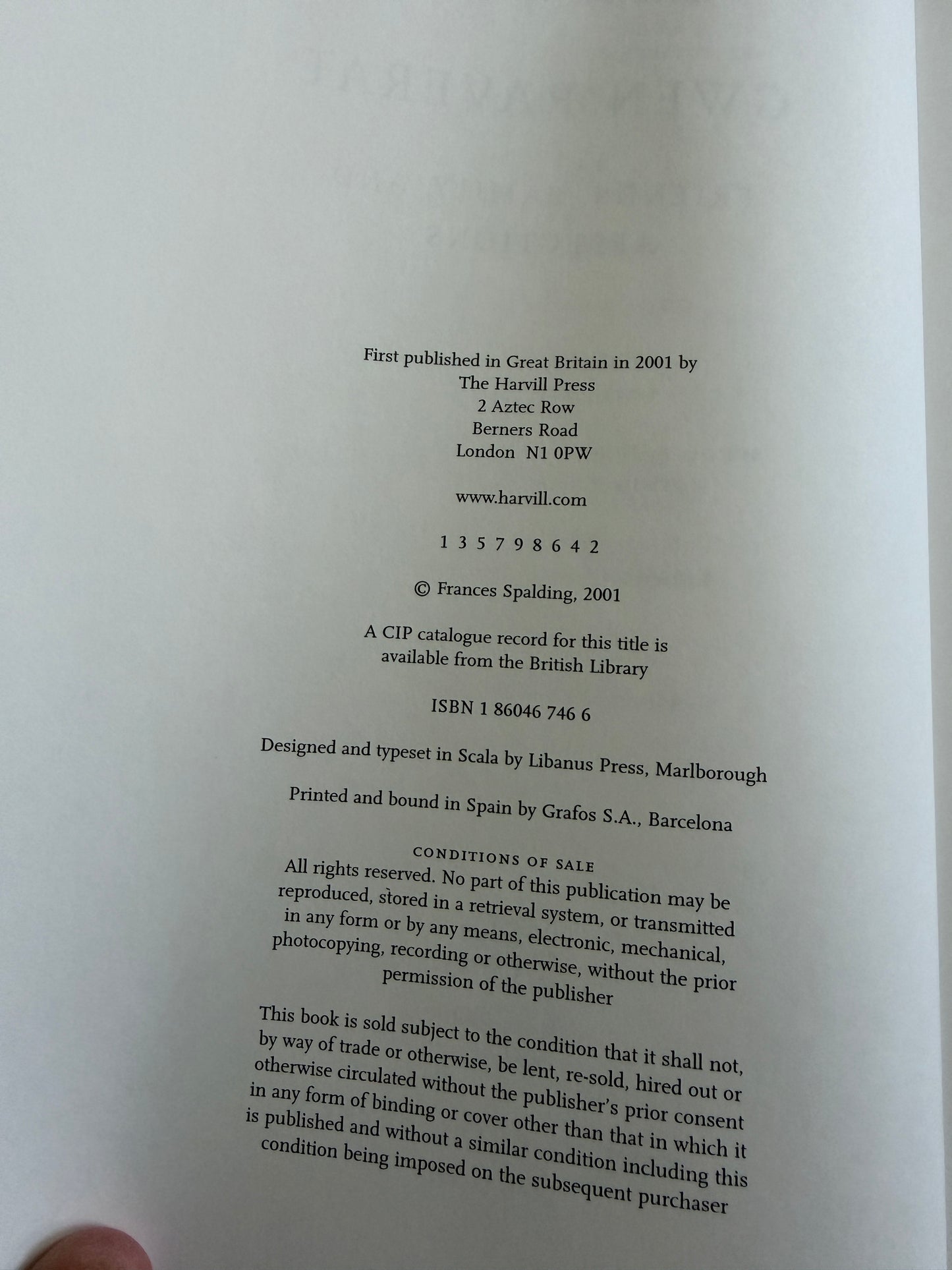 Gwen Raverat Frances Spalding - 2001 1st Edition (The Harvill Press)