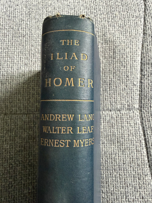 The Iliad of Homer English Prose by Andrew Lang, Walter Leaf & Ernest Myers (1889, MacMillan) - Honeyburn Books (UK)