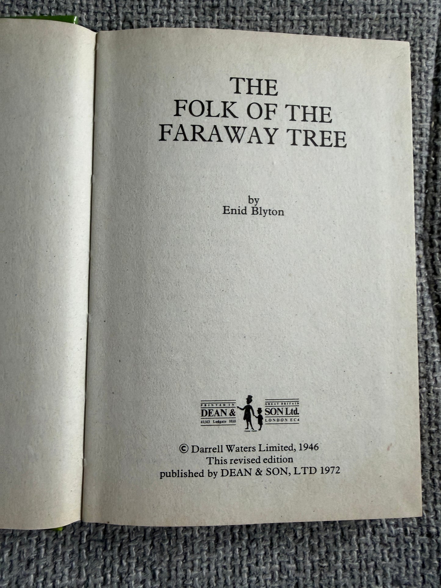 1972 The Folk Of The Faraway Tree - Enid Blyton (Dean & Son Ltd)