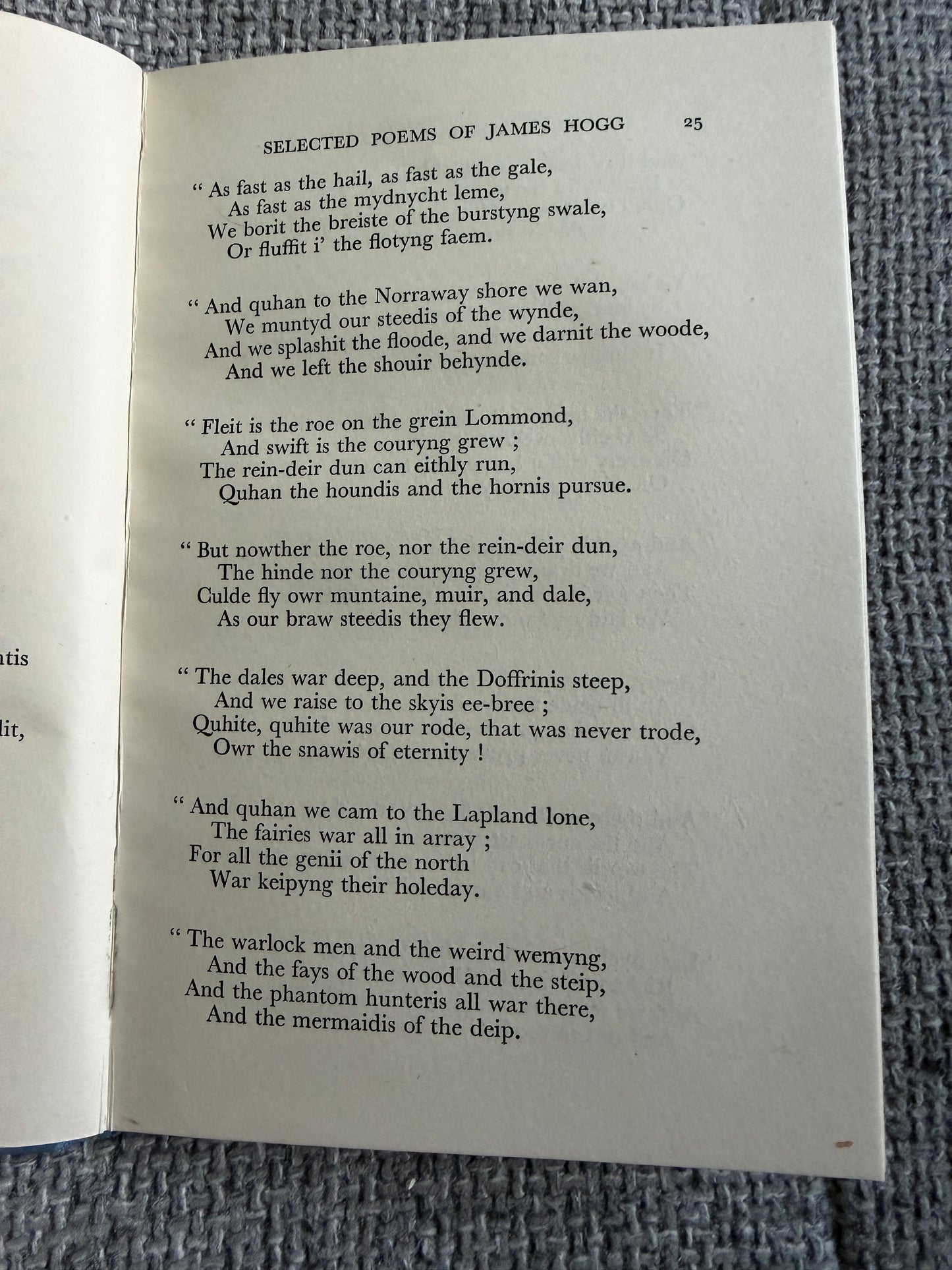James Hogg Selected Poems 1946 - A Saltire Book from Oliver & Boyd