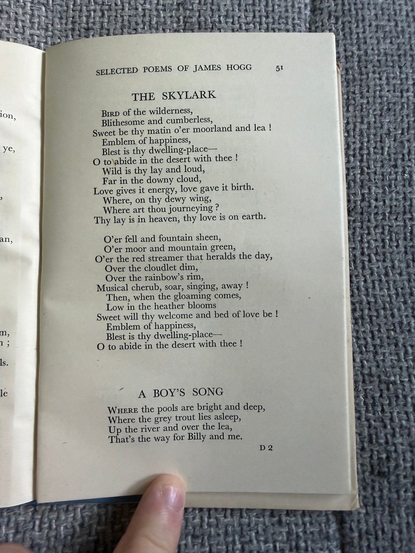 James Hogg Selected Poems 1946 - A Saltire Book from Oliver & Boyd