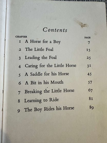 1968 A Boy & His Horse - Grace Skaar (Monica Brasier - Creagh Illust) Antelope Books Hamish Hamilton