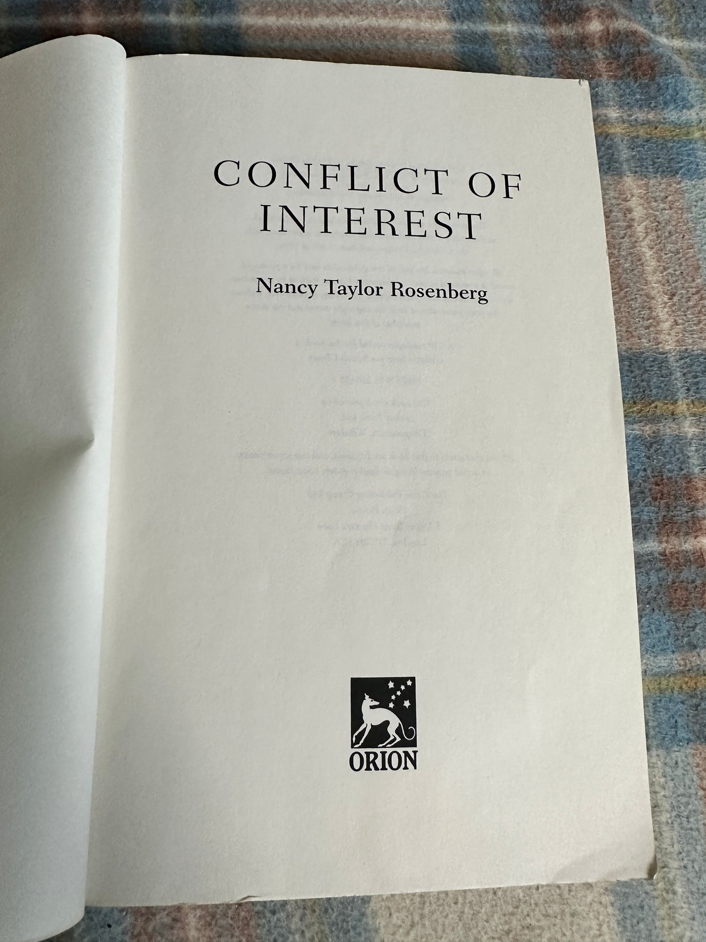 2002(Proof copy) Conflict of Interest - Nancy Taylor Rosenberg(Orion)