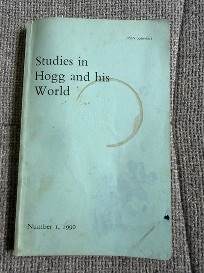 1990 Studies in Hogg & His World - Gillian H. Hughes | James Hogg Studies Issue 1