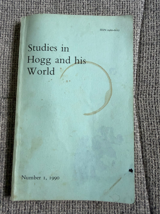 1990 Studies in Hogg & His World - Gillian H. Hughes | James Hogg Studies Issue 1