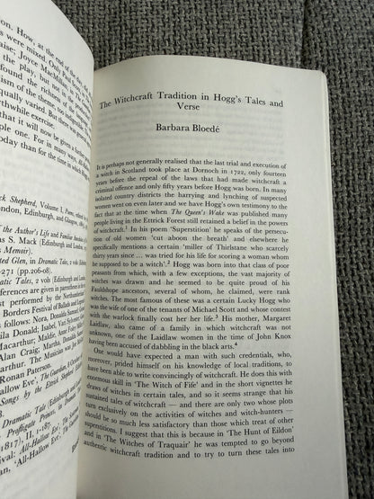 1990 Studies in Hogg & His World - Gillian H. Hughes | James Hogg Studies Issue 1