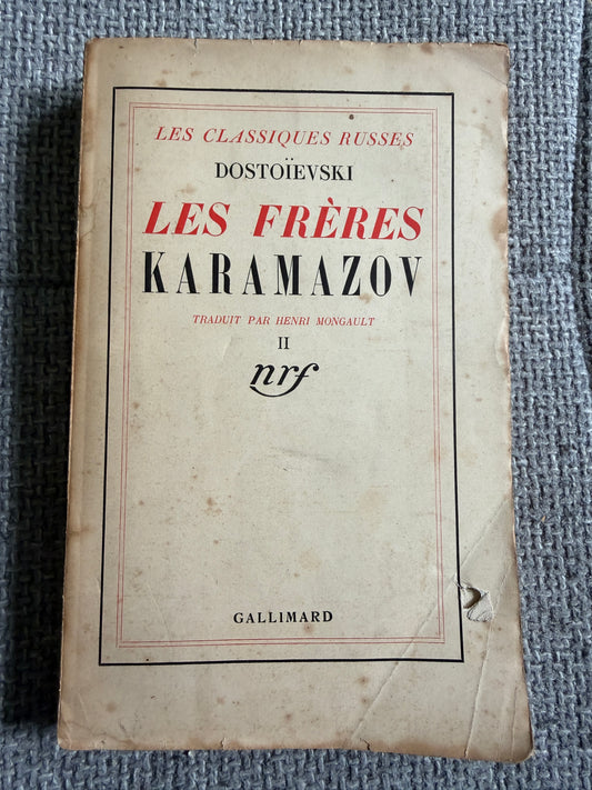 1973 Les Frères Karamazov Tome II Dostoïevski - Gallimard Edition