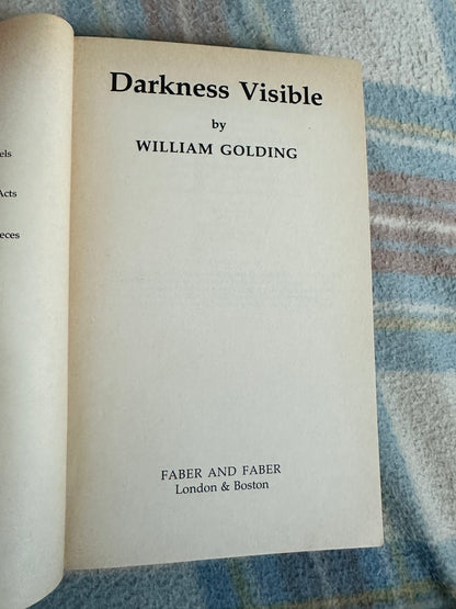 1981 Darkness Visible - William Golding(Faber & Faber)