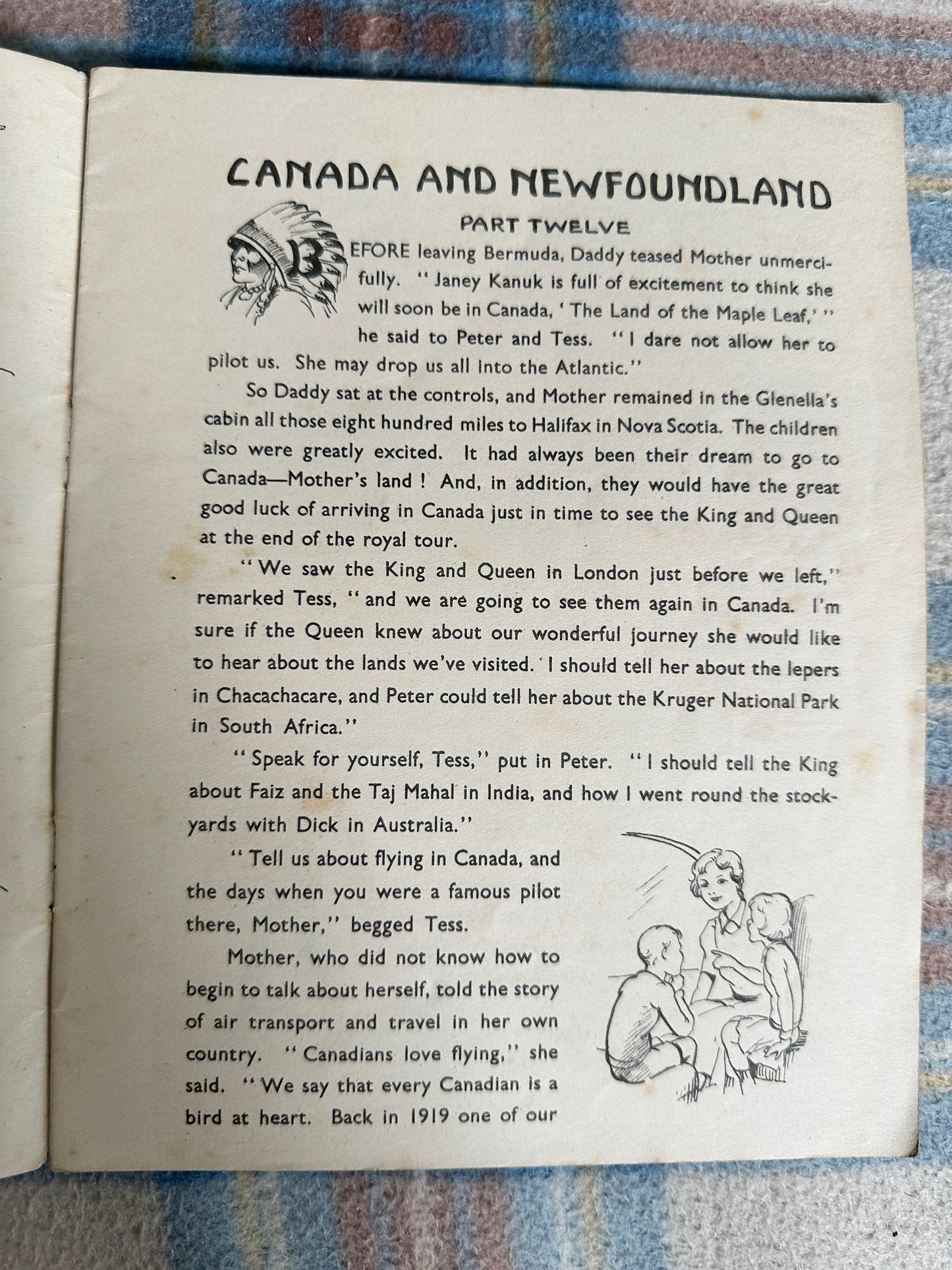 1944 Through The British Commonwealth Canada & Newfoundland - Stella Mead (Illust by Eulalie)