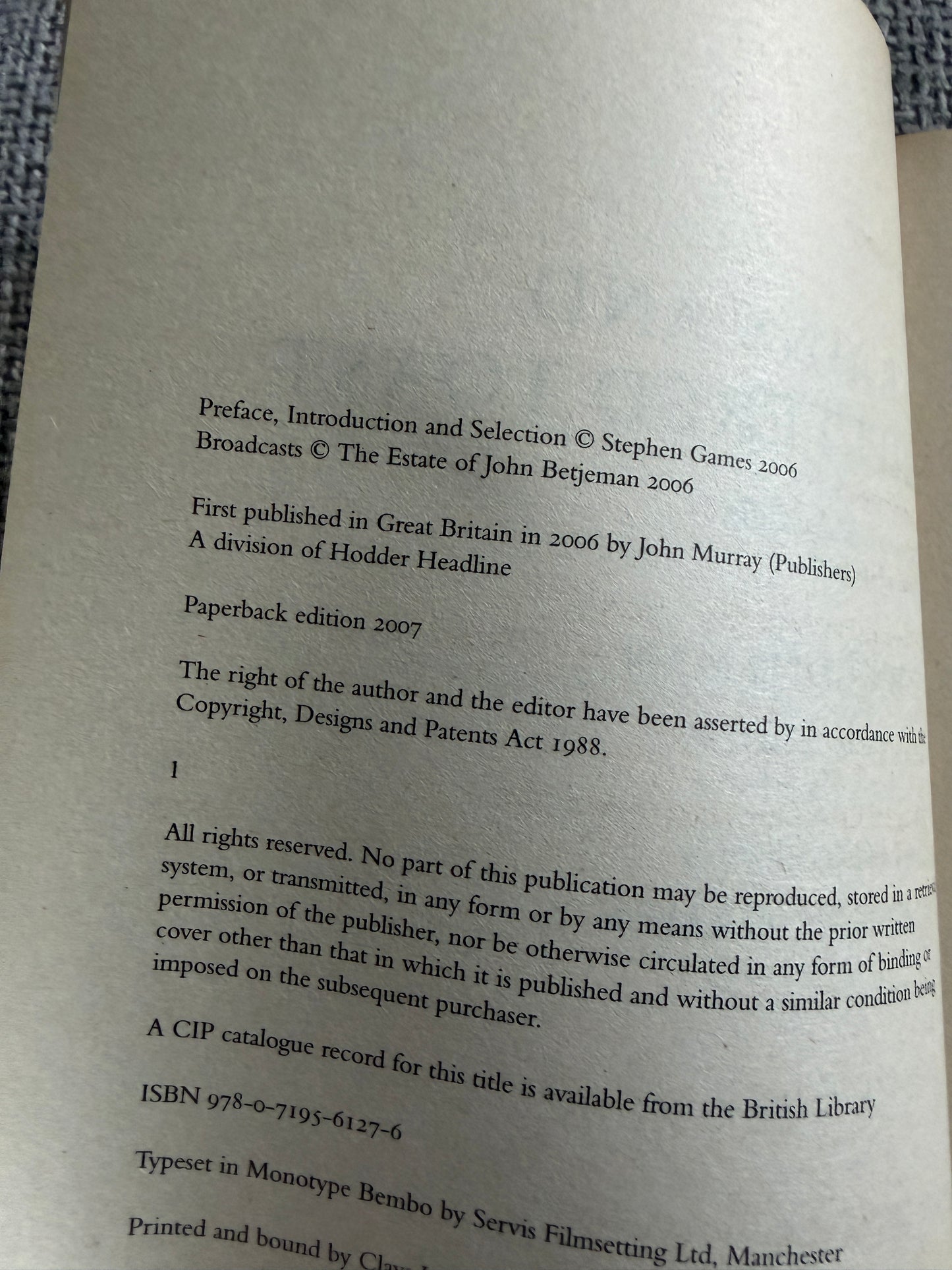 2007 Trains and Buttered Toast by John Betjeman | John Murray Edition
