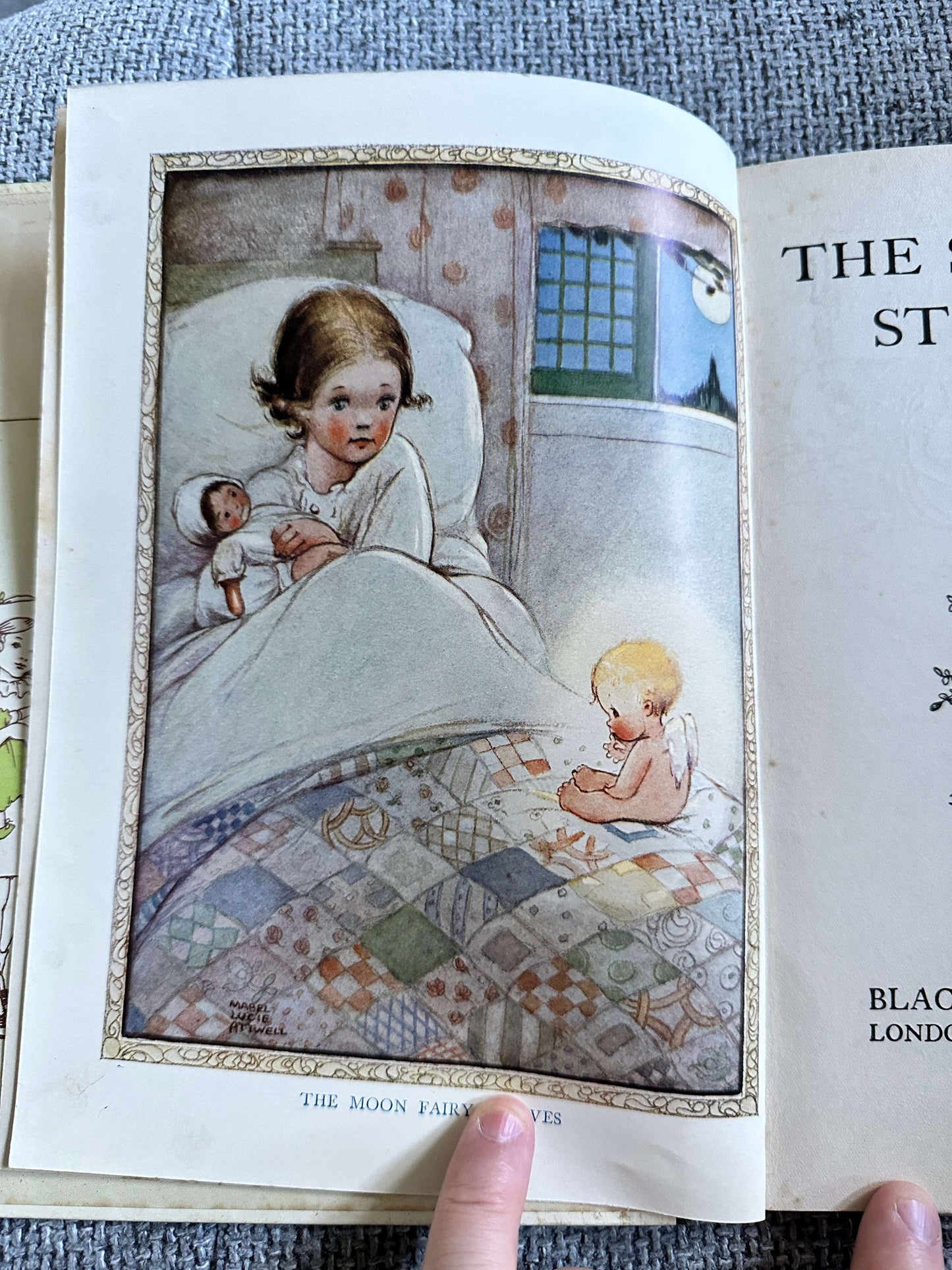 1923 The Sweetbriar Story Book - Various authors & artists color frontispiece by Mabel Lucie Attwell and cover art by Cicely Mary Barker,   (Blackie & Son Ltd)