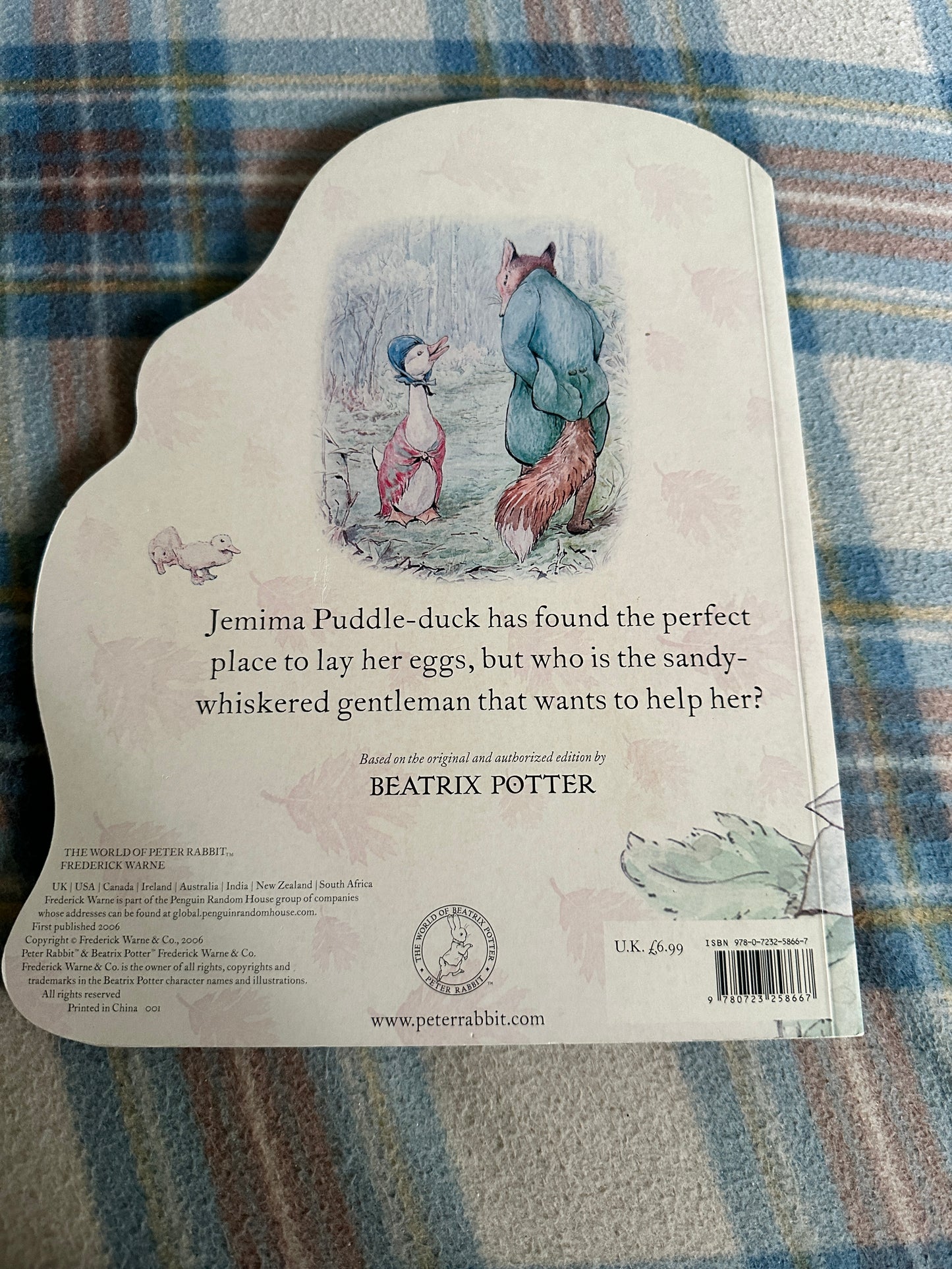 2006 Jemima Puddle-Duck(Board Shaped Book) Beatrix Potter(Frederick Warne & Co Ltd)