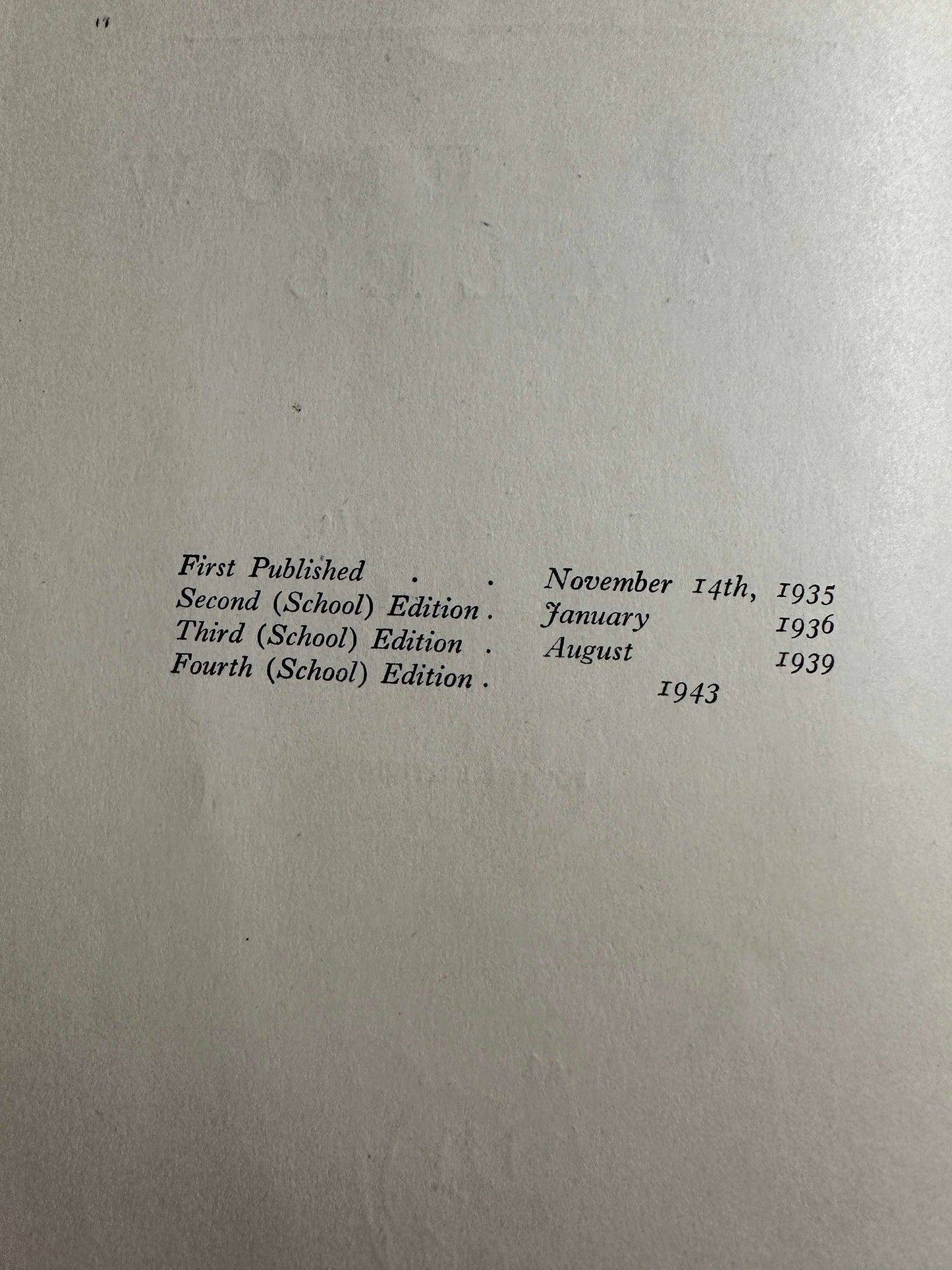 1943 Hedgerow Tales (Part 1) Teacher’s Edition - Enid Blyton (Vere Temple Illust) Methuen & Co Ltd.