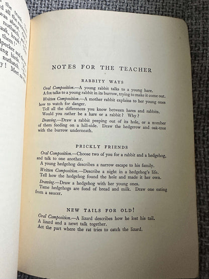 1943 Hedgerow Tales (Part 1) Teacher’s Edition - Enid Blyton (Vere Temple Illust) Methuen & Co Ltd.