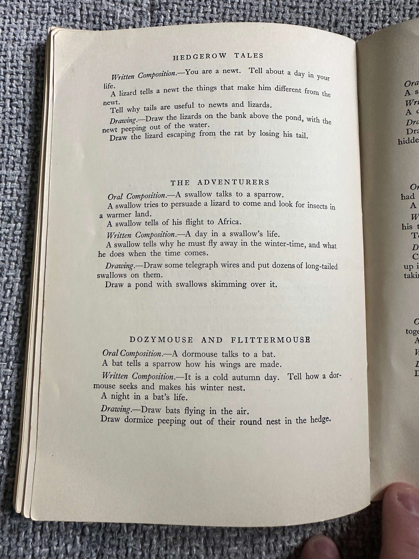 1943 Hedgerow Tales (Part 1) Teacher’s Edition - Enid Blyton (Vere Temple Illust) Methuen & Co Ltd.