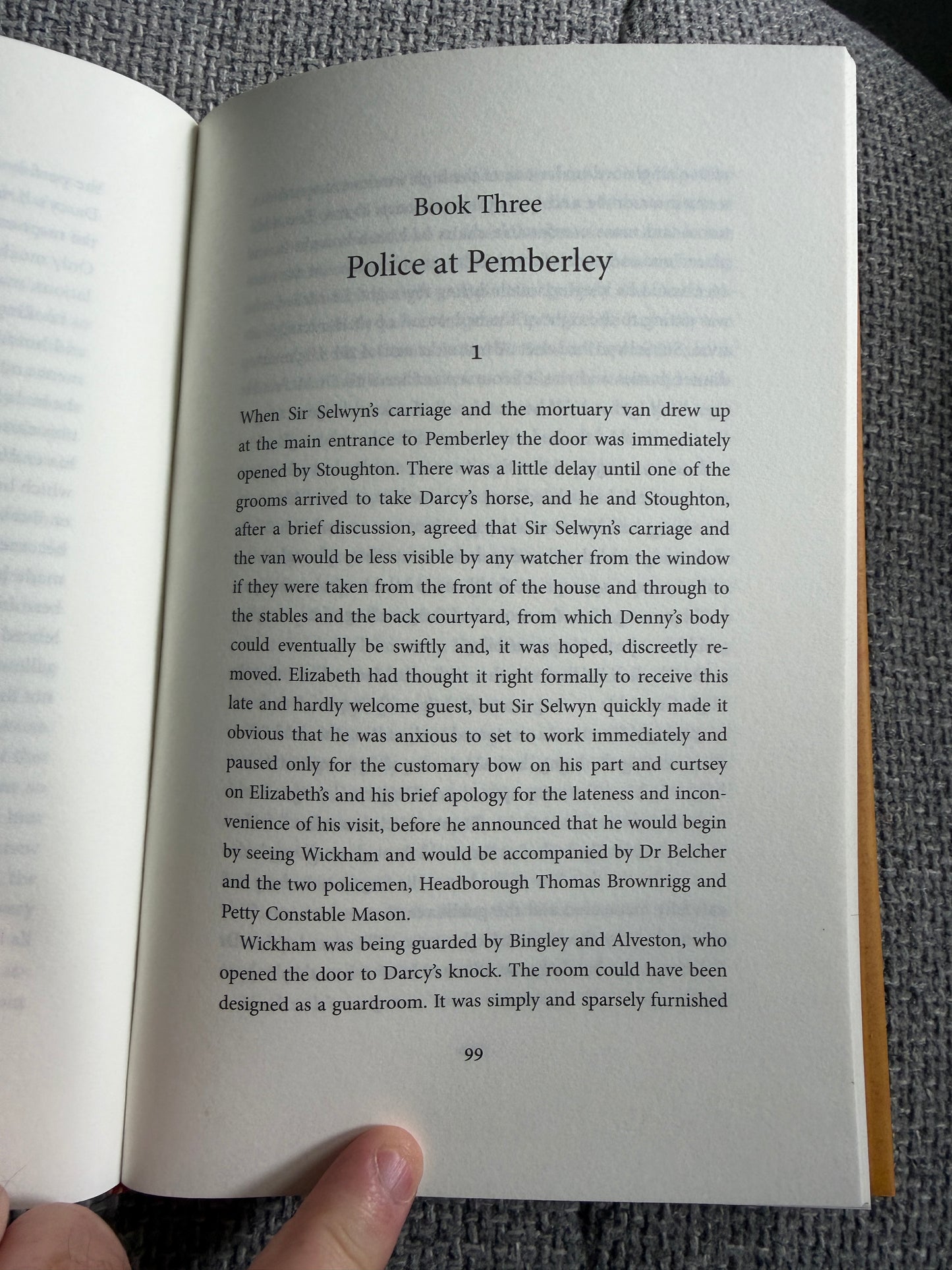 2011 Death Comes to Pemberley Book by P. D. James - Faber & Faber Edition