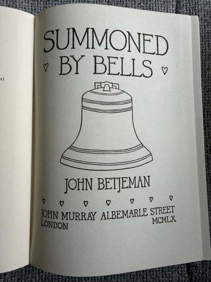 1978 Summoned By Bells John Betjeman - John Murray Publishing Edition