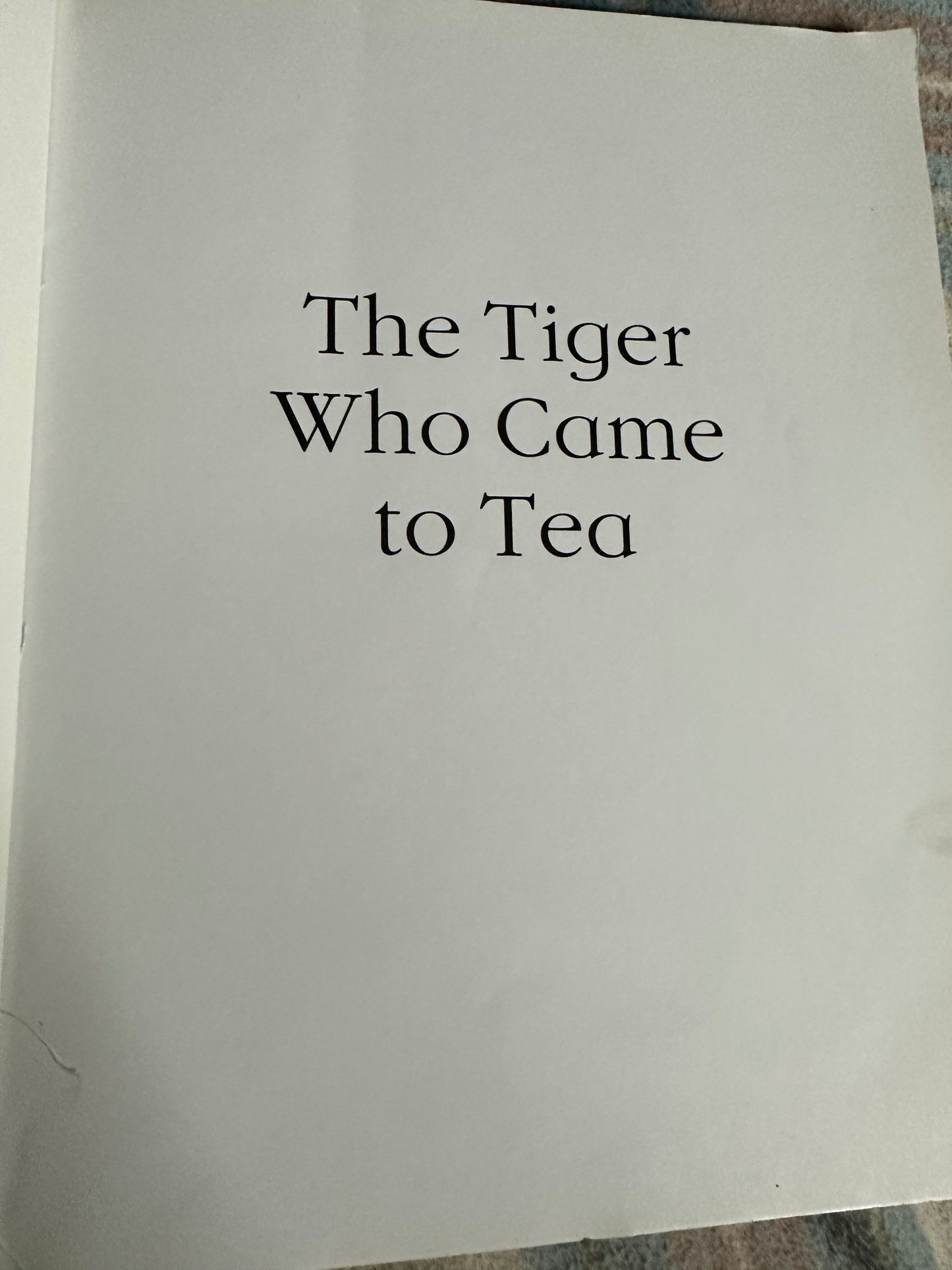 2006 The Tiger Who Came To Tea - Judith Kerr(HarperCollins)