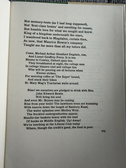1978 Summoned By Bells John Betjeman - John Murray Publishing Edition