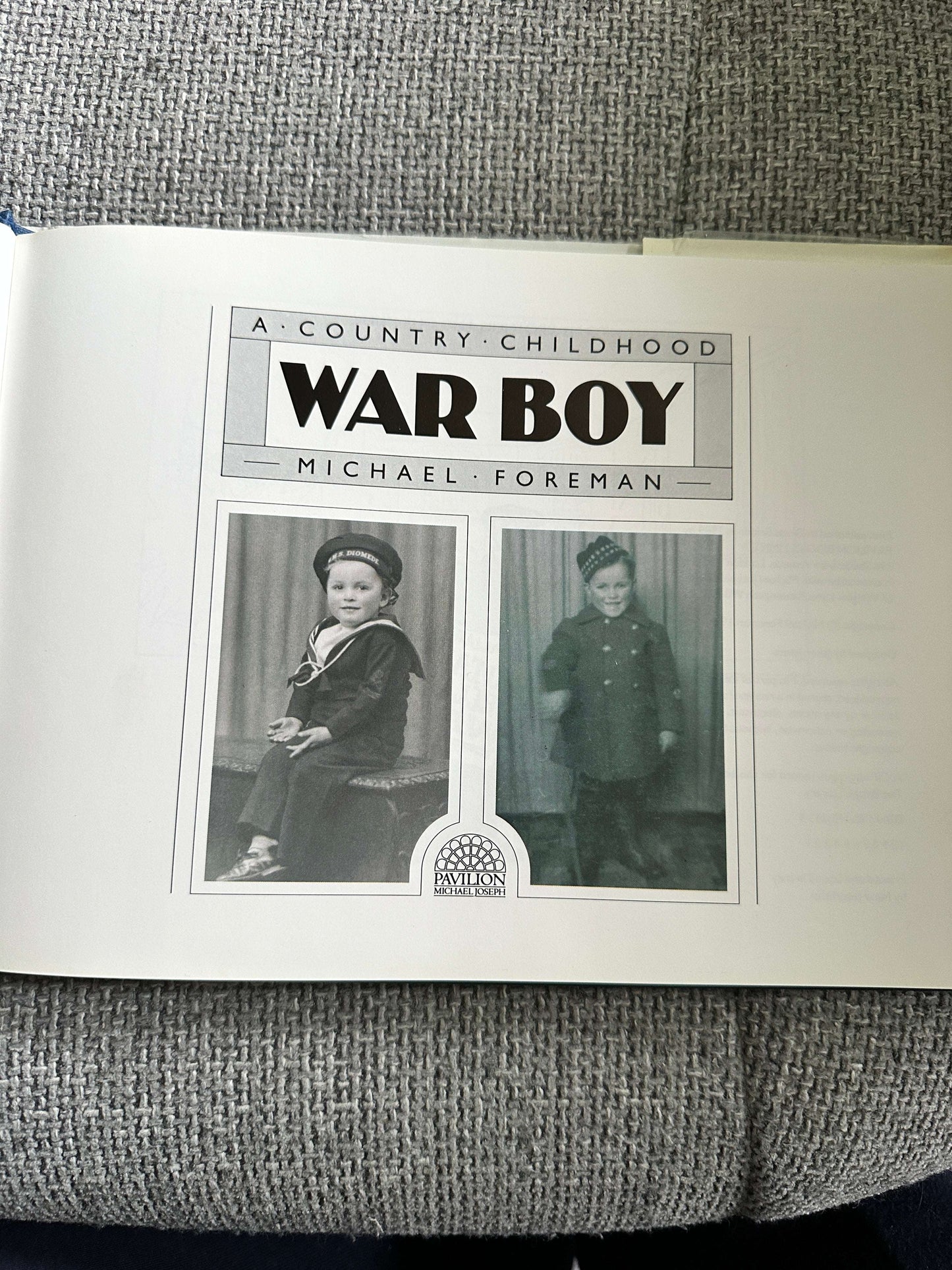 1989*1st* War Boy A Country Childhood - Michael Foreman (Pavillion Books)