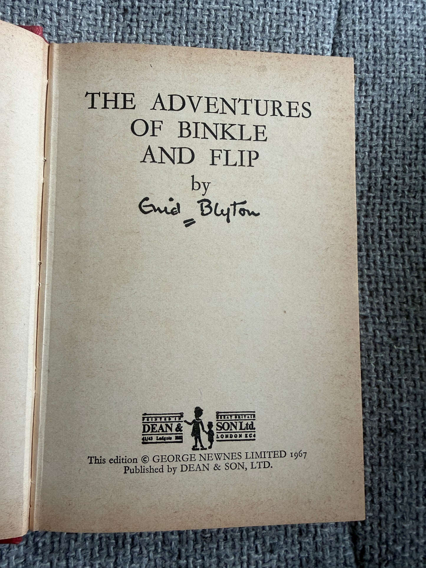 1967 The Adventures Of Binkle & Flip - Enid Blyton (Dean & Son Ltd)