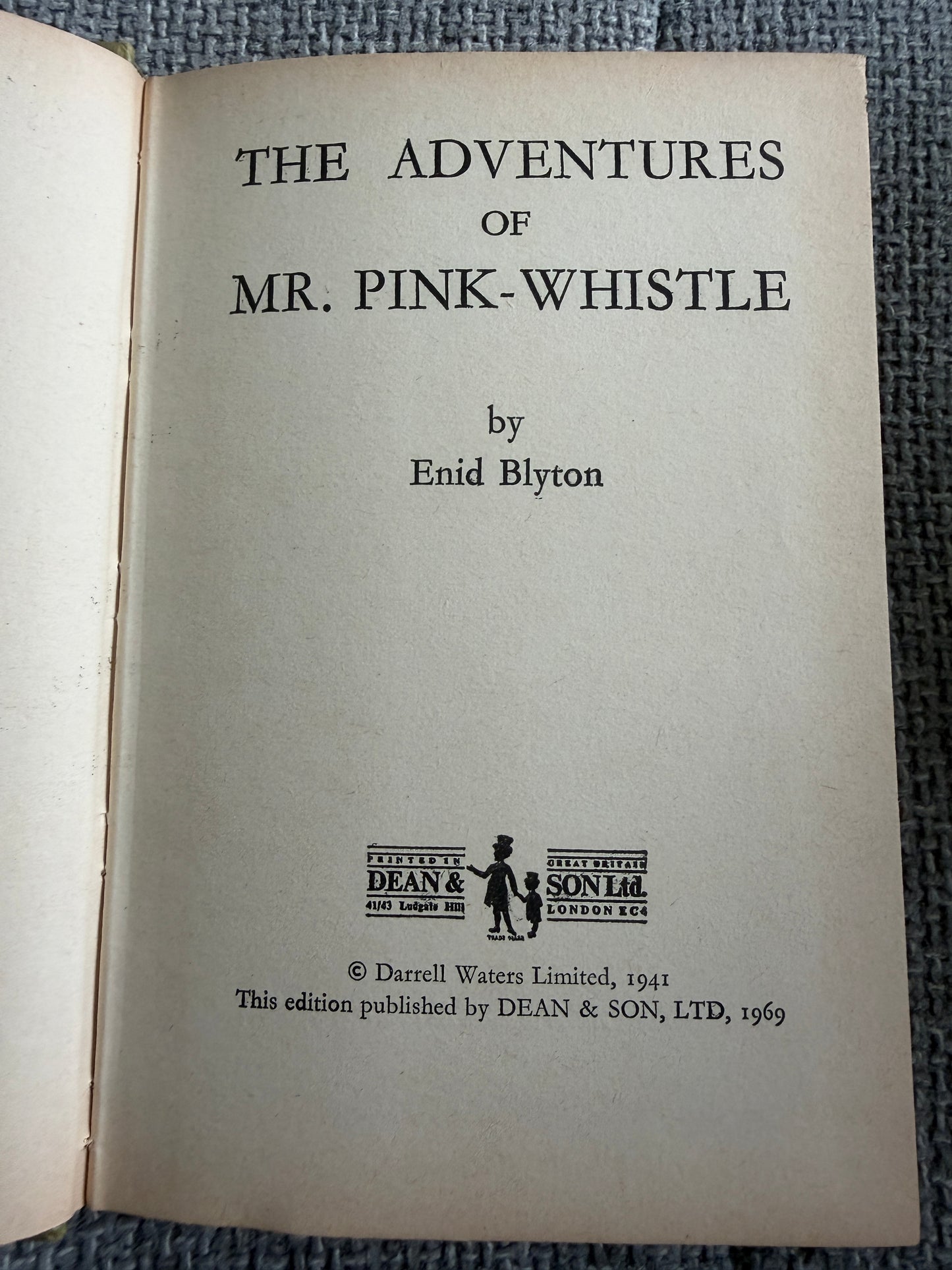 1967 The Adventures Of Mr. Pink-Whistle - Enid Blyton (Dean & Son Ltd)