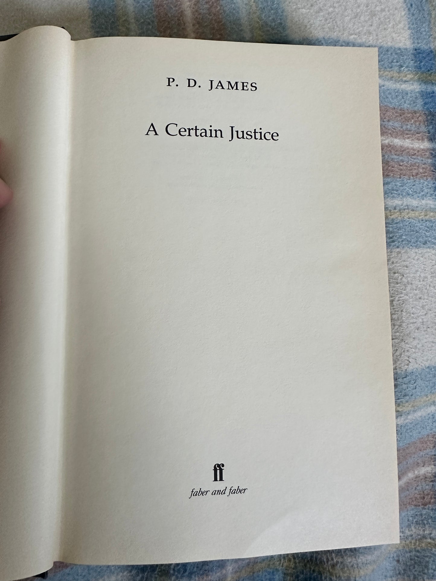 1997*1st* A Certain Justice - P. D. James(Faber & Faber)