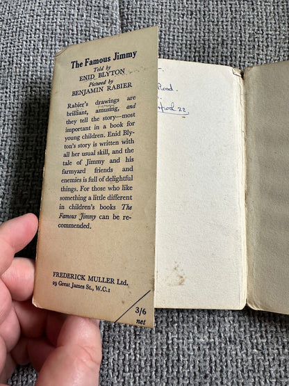 1943 The Famous Jimmy - Enid Blyton (Benjamin Rabier (Frederick Muller) - Honeyburn Books (UK)