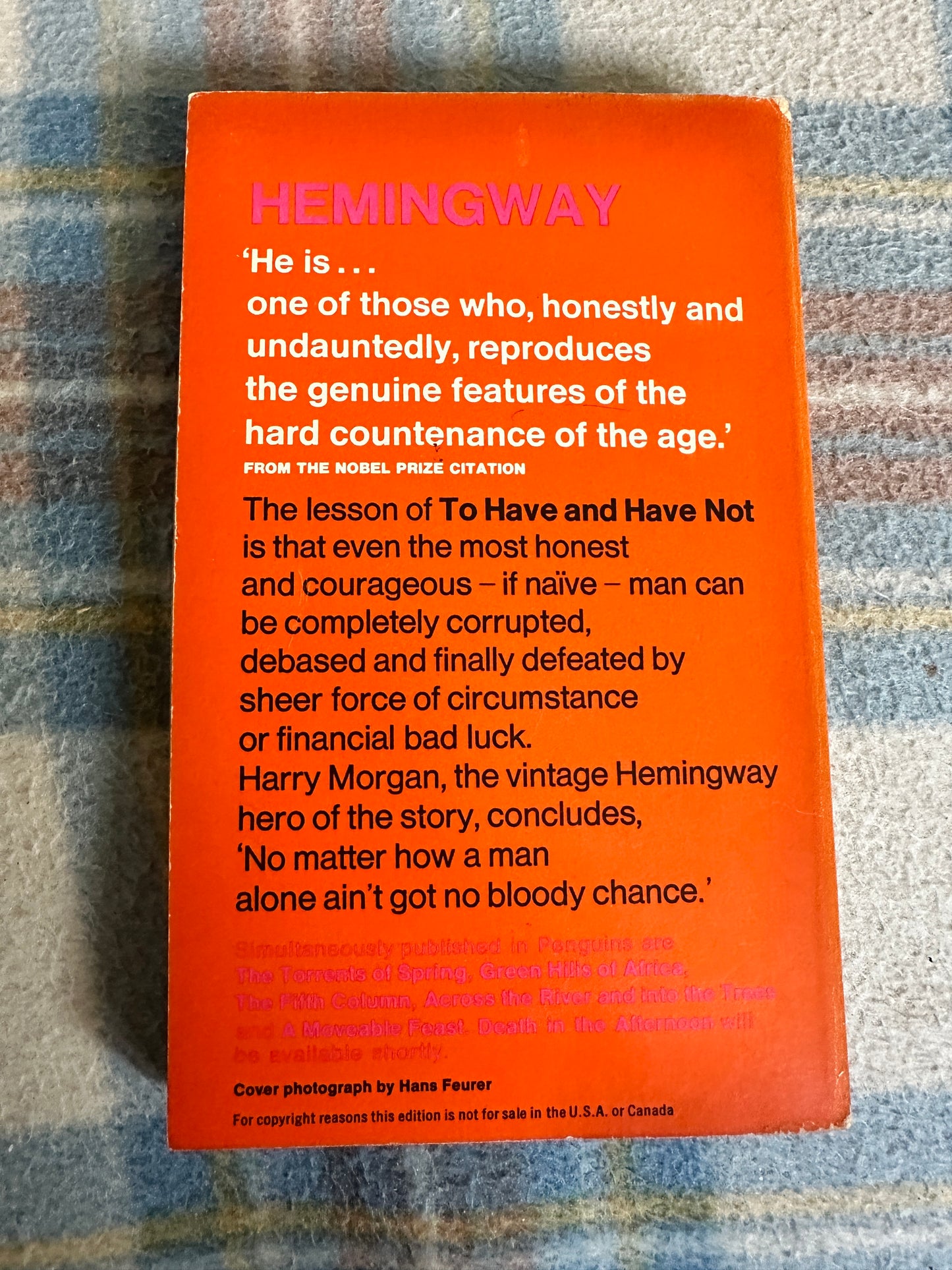 1966 To Have & Have Not - Ernest Hemingway(Penguin)