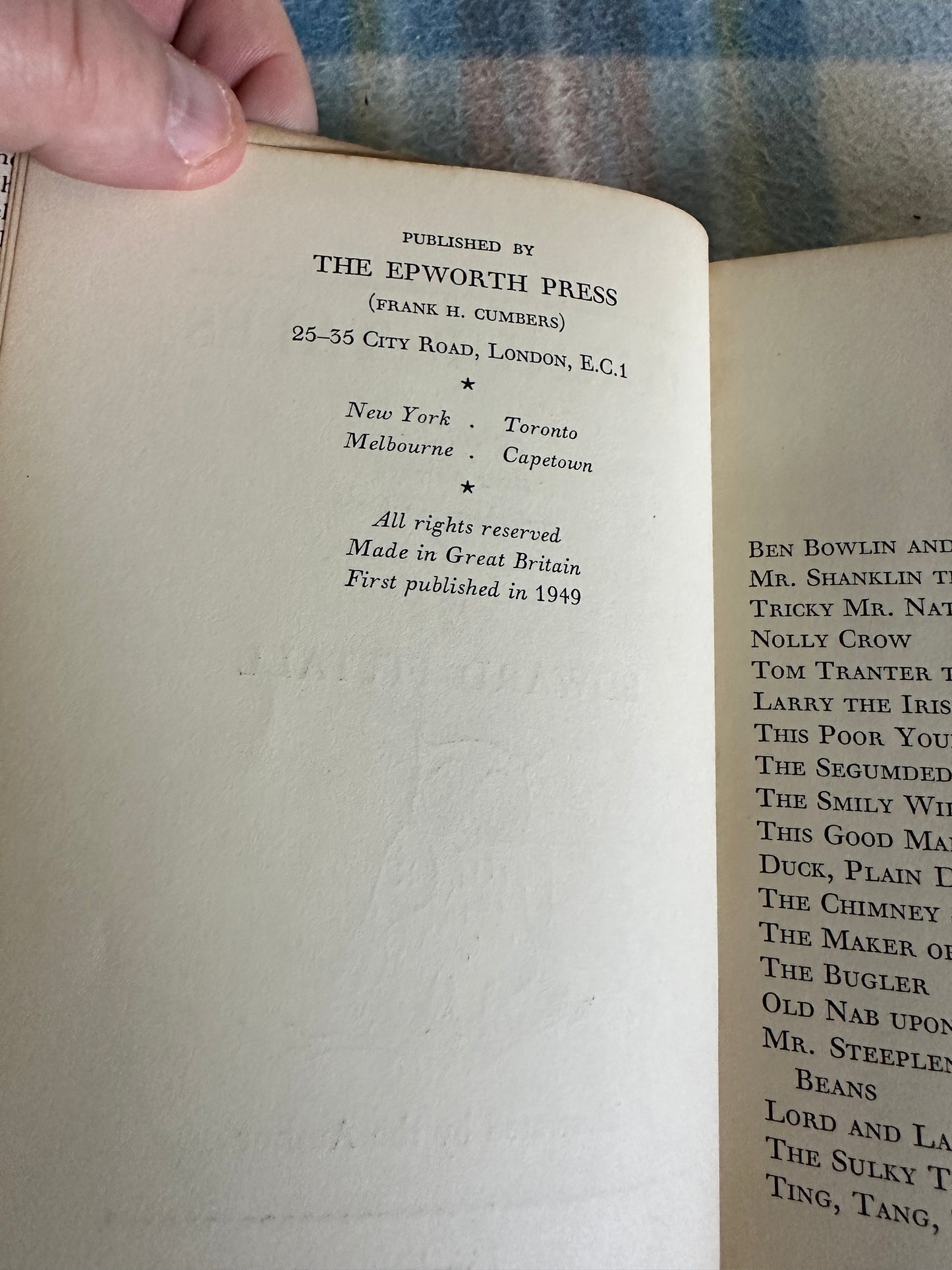 1949*1st* Turnip Tales - Edward Fittall(Epworth Press)