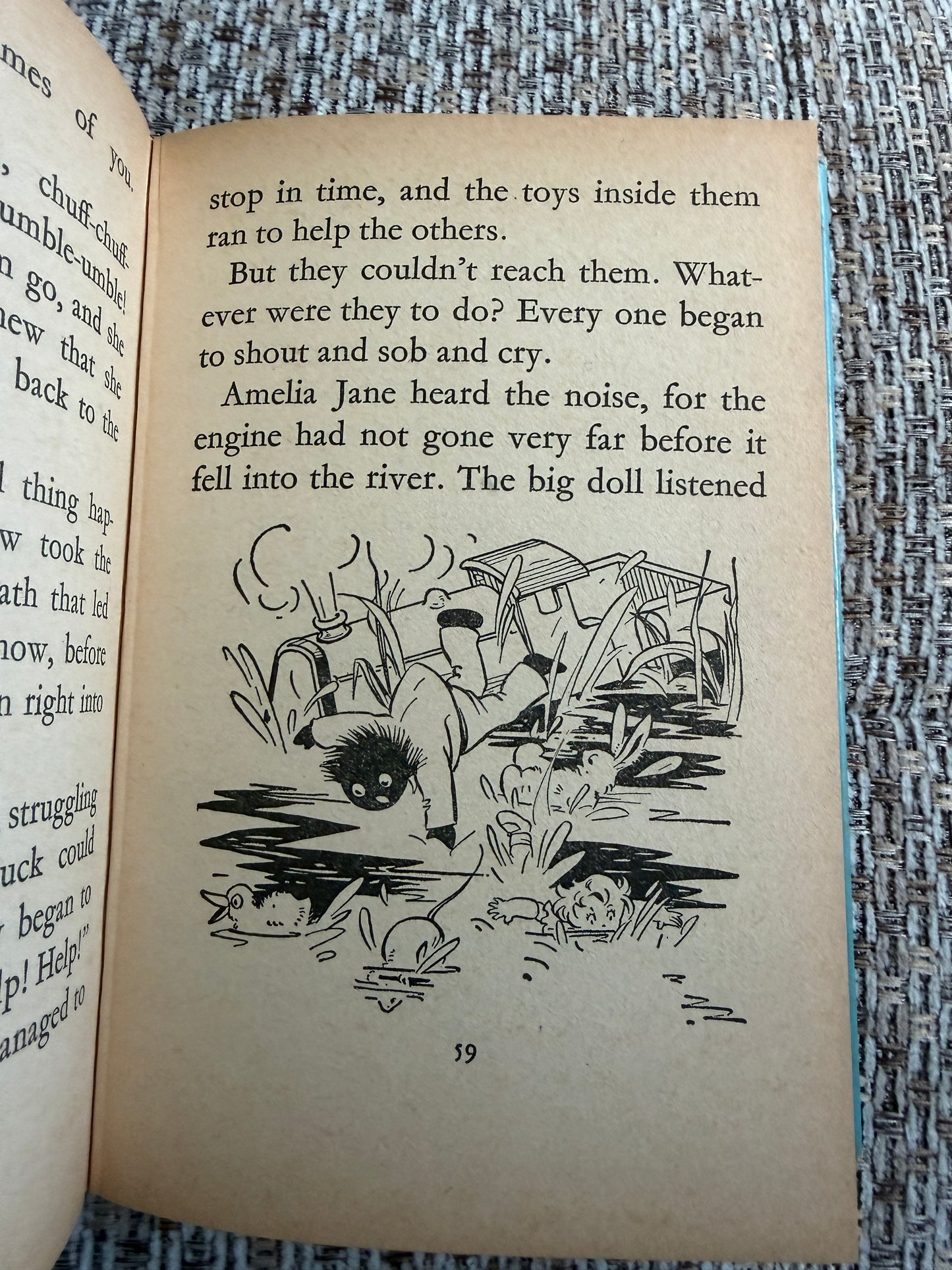 1969 Amelia Jane Again Book by Enid Blyton with Rene Cloke Illustrations - Dean & Son Ltd