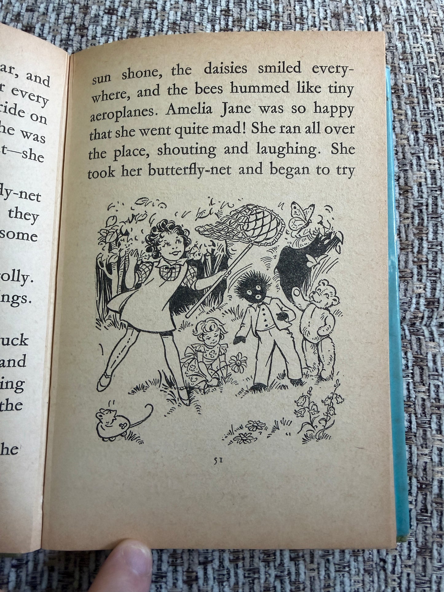 1969 Amelia Jane Again Book by Enid Blyton with Rene Cloke Illustrations - Dean & Son Ltd