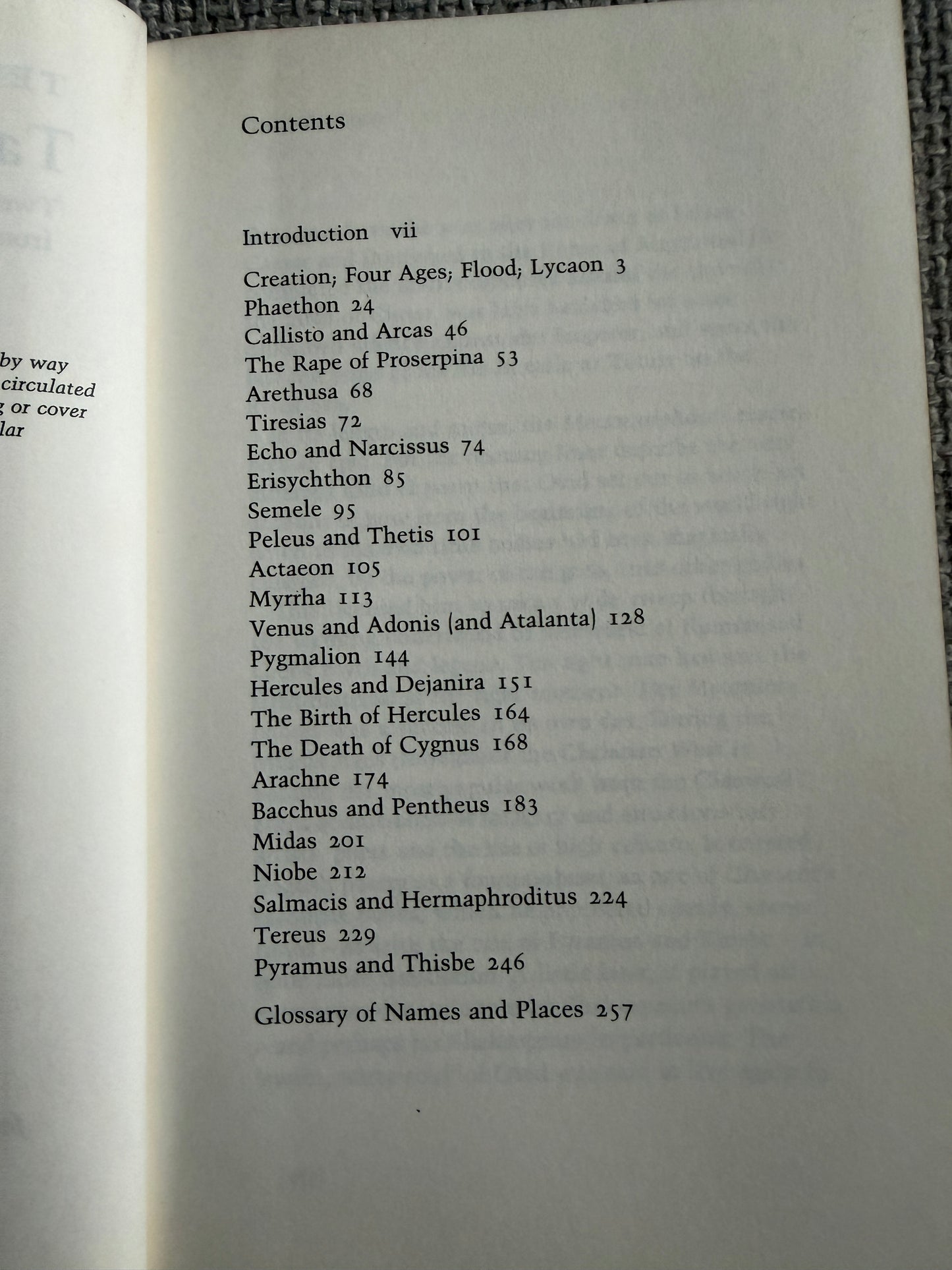 1997 Tales From Ovid Ted Hughes Faber & Faber - Honeyburn Books (UK)