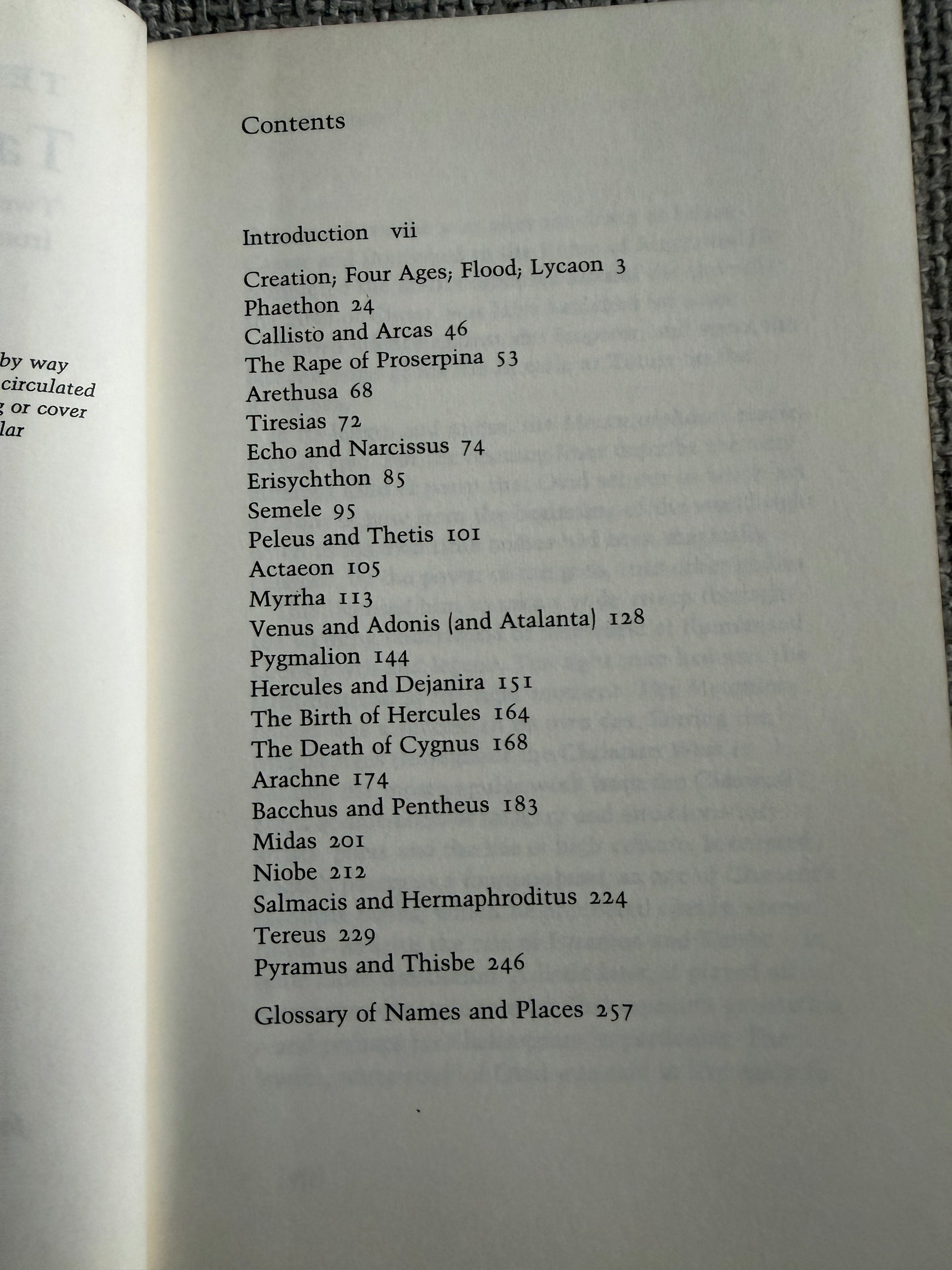 1997 Tales From Ovid Ted Hughes Faber & Faber - Honeyburn Books (UK)