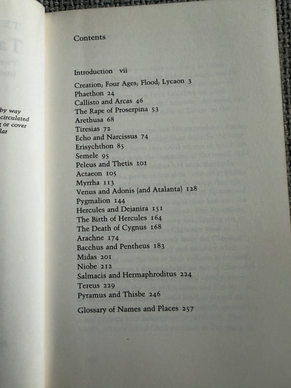 1997 Tales From Ovid Ted Hughes Faber & Faber - Honeyburn Books (UK)