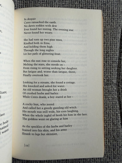 1997 Tales From Ovid Ted Hughes Faber & Faber - Honeyburn Books (UK)