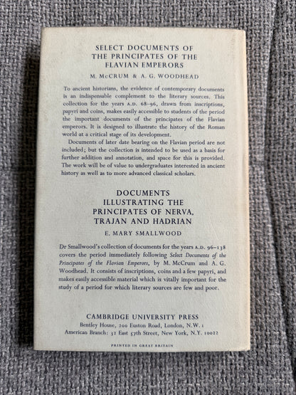 1967 Documents Gaius Claudius Nero - E. Mary Smallwood (Cambridge University Press) - Honeyburn Books (UK)