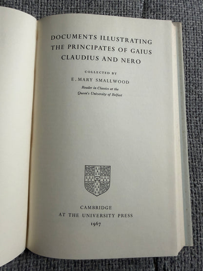 1967 Documents Gaius Claudius Nero - E. Mary Smallwood (Cambridge University Press) - Honeyburn Books (UK)