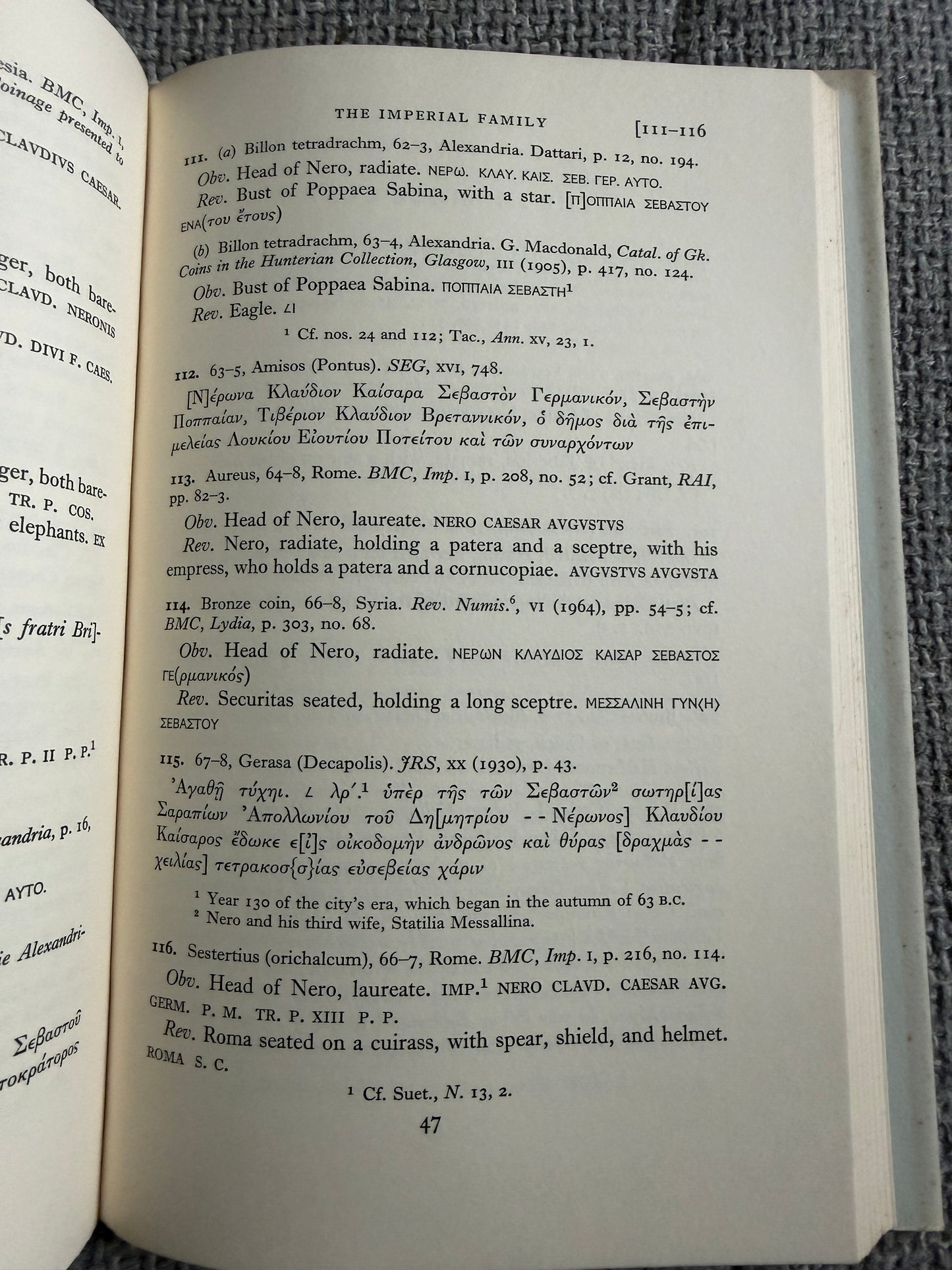 1967 Documents Gaius Claudius Nero - E. Mary Smallwood (Cambridge University Press) - Honeyburn Books (UK)