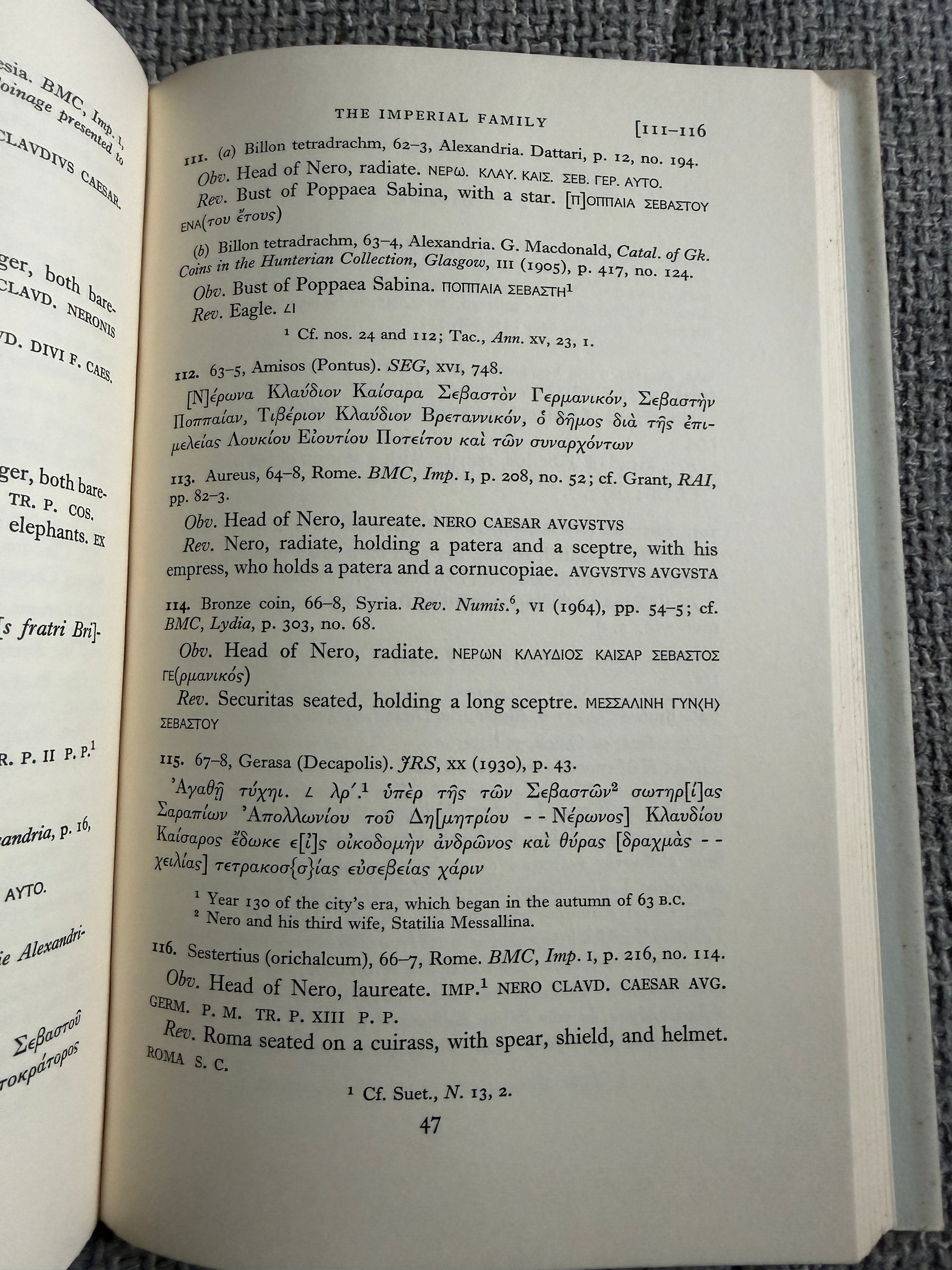 1967 Documents Gaius Claudius Nero - E. Mary Smallwood (Cambridge University Press) - Honeyburn Books (UK)