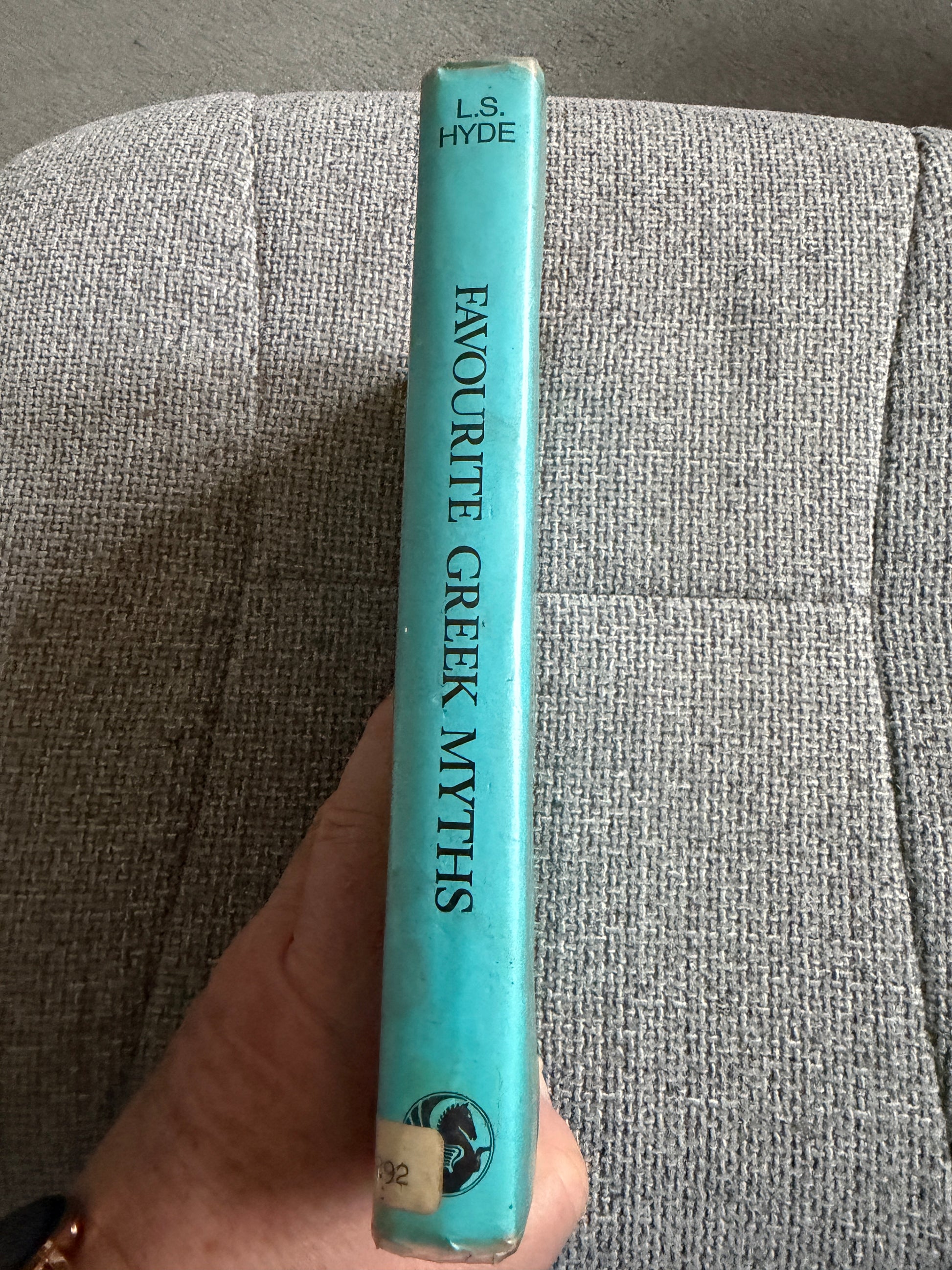 1973 Favourite Greek Myths Book by Lilian Stoughton Hyde (Harrap) - Ex-Library Edition - Honeyburn Books (UK)