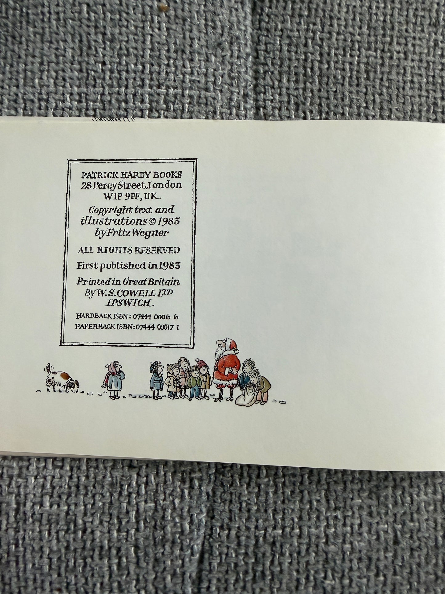1983 1st Don’t Look Now But It’s Christmas Again! - Christmas Again Fritz Wegner Book (Patrick Hardy Books) - Honeyburn Books (UK)
