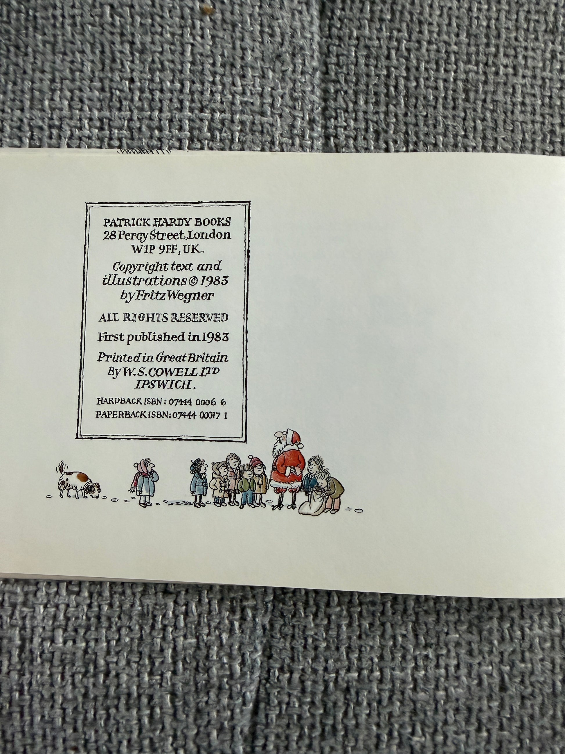 1983 1st Don’t Look Now But It’s Christmas Again! - Christmas Again Fritz Wegner Book (Patrick Hardy Books) - Honeyburn Books (UK)