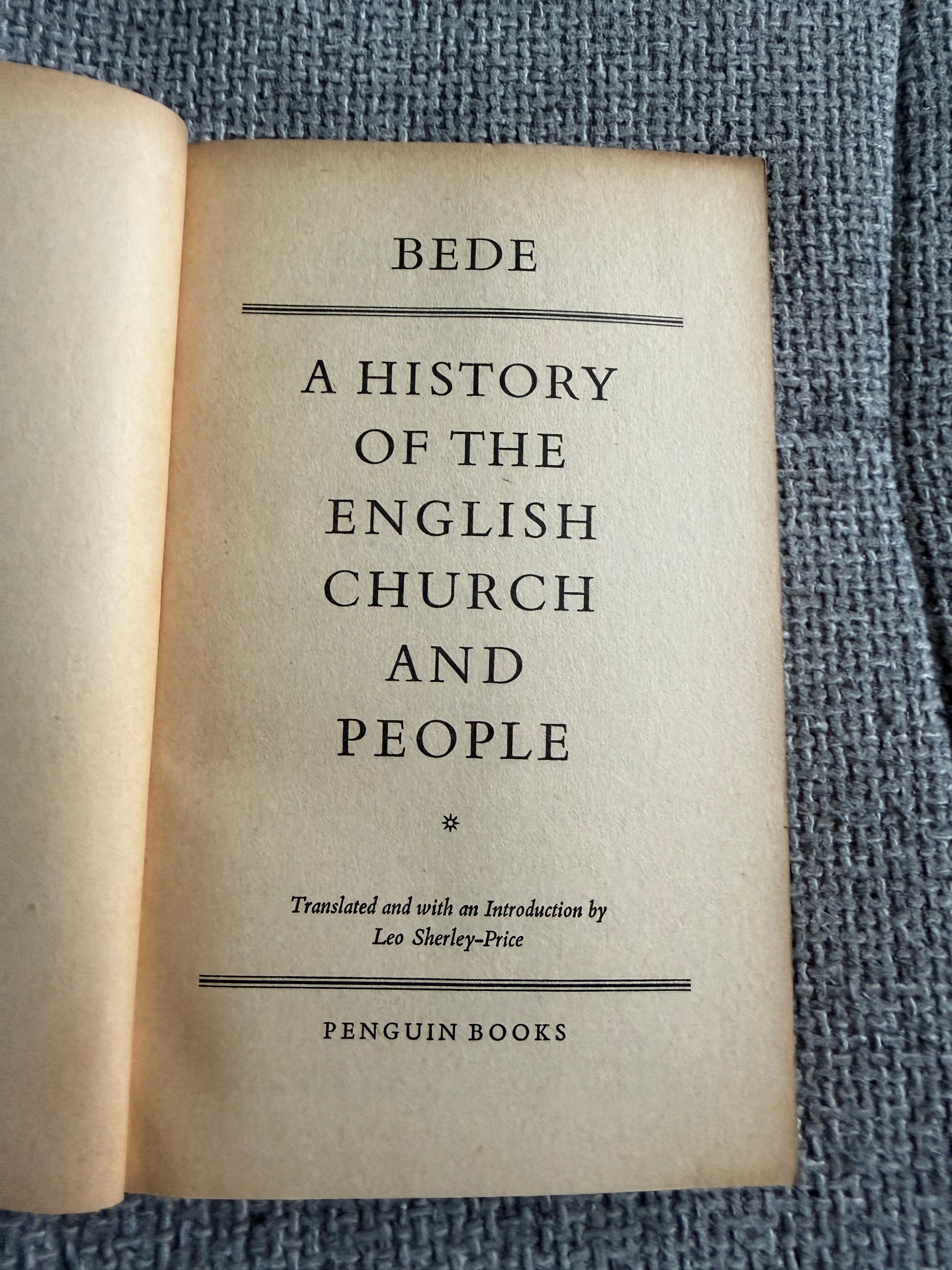 Bede A History the English Church - Honeyburn Books (UK)