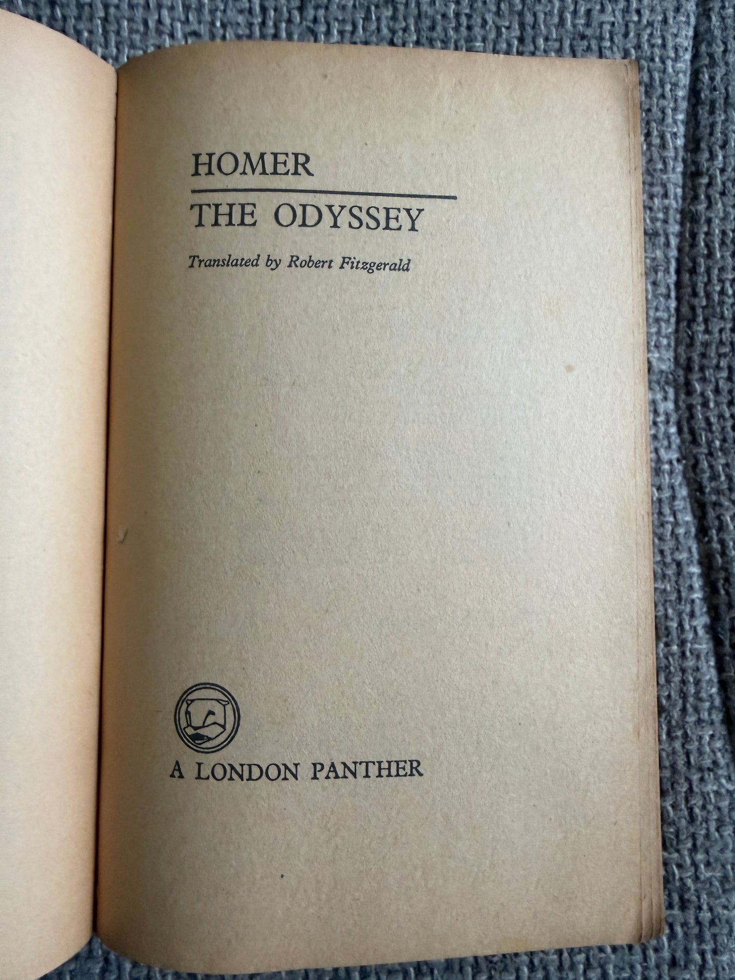 1965 Homer The Odyssey Fitzgerald London Panther Edition - Honeyburn Books (UK)